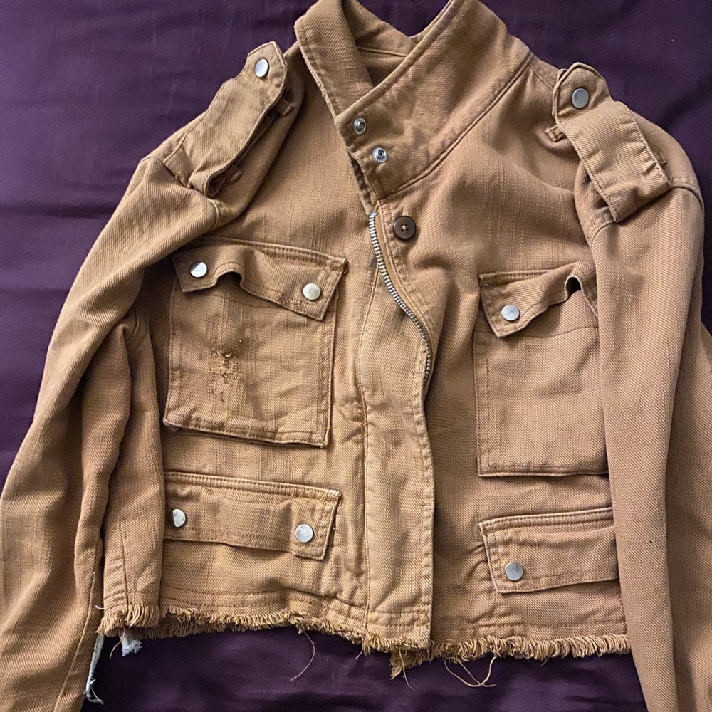 Brown Jacket. Size L. Bershka